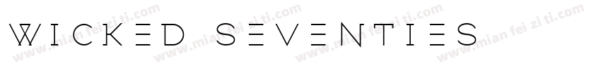 wicked seventies字体转换